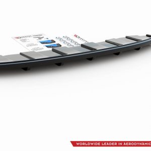 Difusor trasero AUDI A6 C7 S-LINE AVANT EXHAUST 2x1 (con barras verticales) - Maxton Design