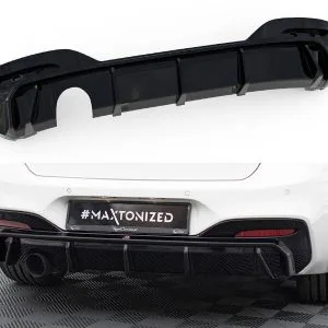 Difusor trasero V.3 BMW serie 1 M-Pack F20 Facelift (Versión con escape simple en un lado) - Maxton Design