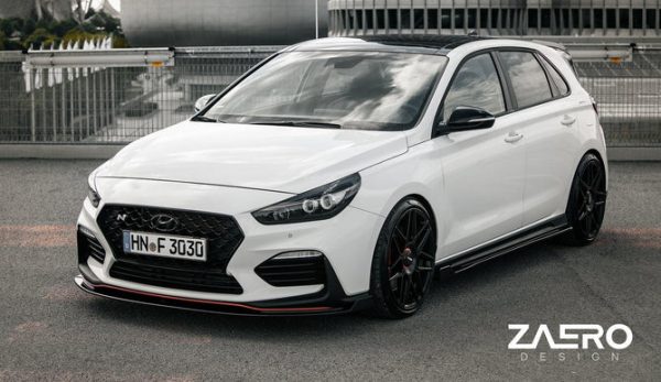 Lip Delantero Hyundai i30 N Pre-Facelift (2018-2020, PD) EVO-1 Negro Brillante