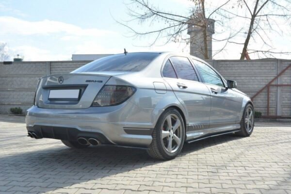 Splitters laterales TRASEROS Mercedes-Benz C Sedan / Familiar AMG-Line W204 / S204 - Imagen 4