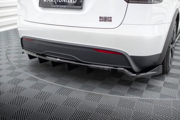 Difusor trasero (con barras verticales) Tesla Model X Mk1 Restyling - Imagen 2