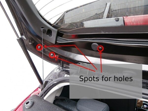 Extensión del alerón / spoiler (Look RS) Ford Fiesta Mk7 / Mk7 FL - Imagen 5