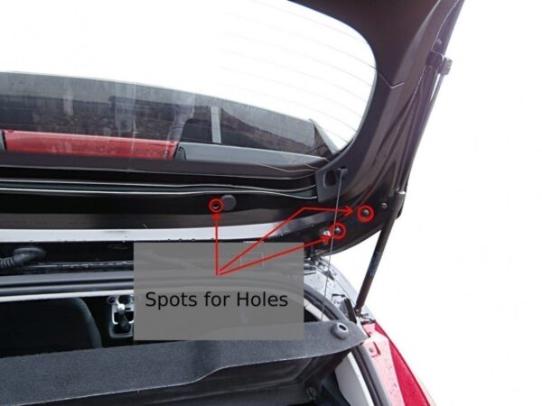 Extensión del alerón / spoiler (Look RS) Ford Fiesta Mk7 / Mk7 FL - Imagen 7