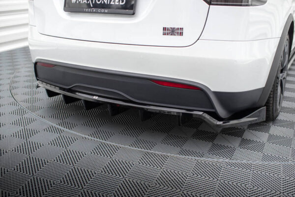 Difusor trasero (con barras verticales) Tesla Model X Mk1 Restyling - Imagen 7