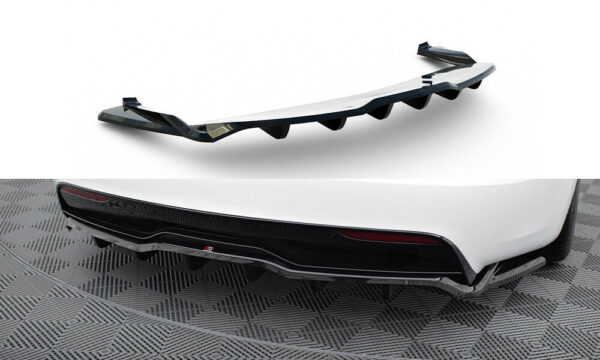 Difusor trasero (con barras verticales) V.2 para Tesla Model S Plaid Mk1 Restyling - Imagen 6