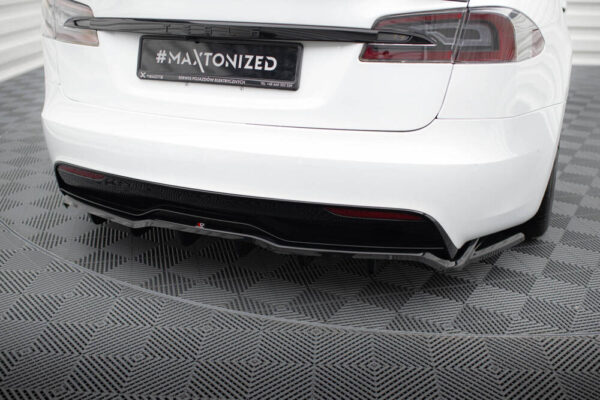 Difusor trasero (con barras verticales) V.2 para Tesla Model S Plaid Mk1 Restyling - Imagen 8