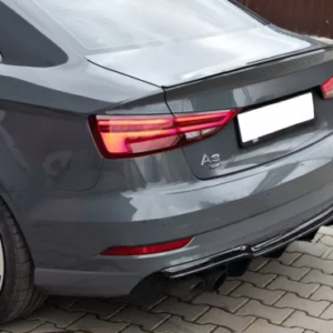 Difusor Audi A3 8V S-Line Berlina Cabrio añadido de parachoques (2016-2020)