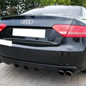 Difusor de parachoques trasero Audi A5 Coupé Convertible Para escape cuádruple (2007-2011)