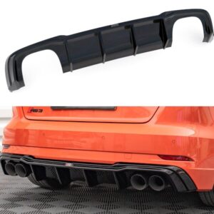 Rear Valance + Escape Milltek Sport para Audi RS3 Sportback 8V Facelift - Maxton Design