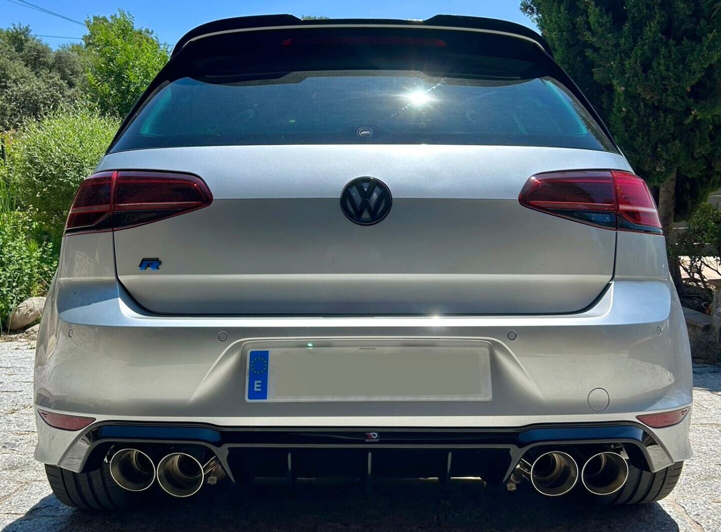 Difusor trasero Volkswagen Golf R Mk7 Maxton Design4 Difusor trasero Volkswagen Golf R Mk7 Maxton Design4