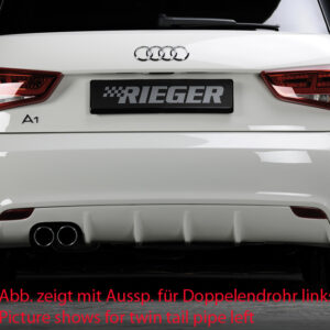 Difusor Trasero Rieger para Audi A1 (8X) 3 y 5 Puertas