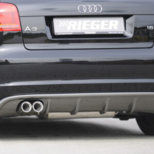 Difusor Trasero Rieger para Audi A3 (8P) - Compatible con S-Line