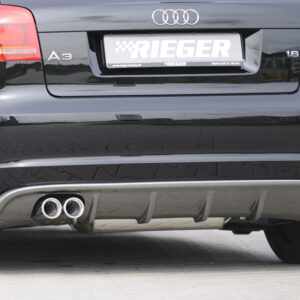Difusor Trasero Rieger para Audi A3 (8P) - Compatible con S-Line y No S-Line