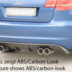 Difusor Trasero Rieger para Audi A3 (8P) 5 Puertas y Sportback