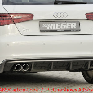 Difusor Trasero Rieger para Audi A3 (8V) - Compatible con 3 y 5 Puertas
