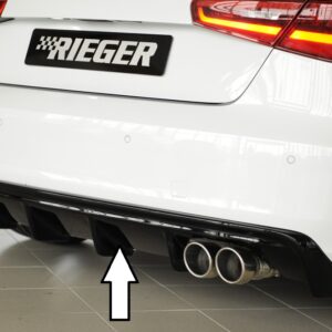 Difusor Trasero Rieger para Audi A3 (8V) - Compatible con 3 y 5 puertas