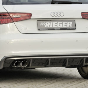Difusor Trasero Rieger para Audi A3 (8V) - Compatible con Modelos 3 y 5 Puertas