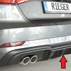Difusor Trasero Rieger para Audi A3 (8V) - Compatible con S-Line