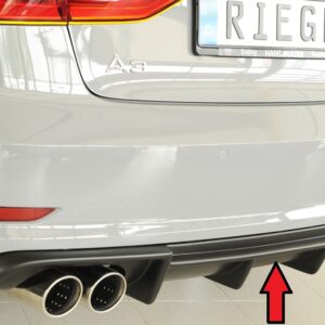 Difusor Trasero Rieger para Audi A3 (8V) y S3 (8V)