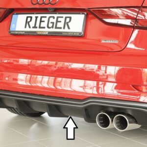 Difusor Trasero Rieger para Audi A3 (8V) y S3 (8V)