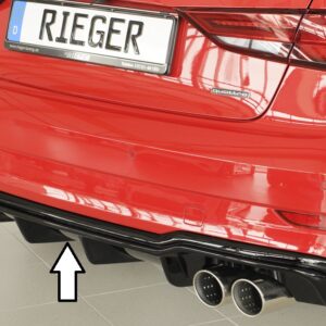 Difusor Trasero Rieger para Audi A3 (8V) y S3 (8V)