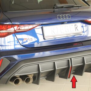 Difusor Trasero Rieger para Audi A3 (GY) - Compatible con S-Line