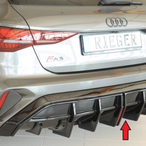 Difusor Trasero Rieger para Audi A3 (GY) 5 Puertas