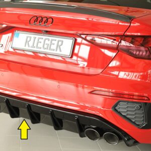 Difusor Trasero Rieger para Audi A3 (GY) y S3 (GY)