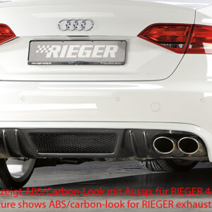 Difusor Trasero Rieger para Audi A4 (B8/B81) - Compatibilidad: Avant y Sedán