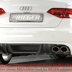 Difusor Trasero Rieger para Audi A4 (B8/B81) - Compatible con Avant y Sedán