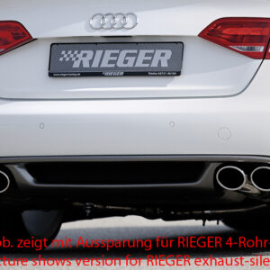 Difusor Trasero Rieger para Audi A4 (B8/B81) - Compatible con Avant y Sedán