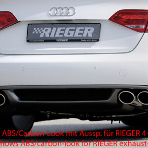 Difusor Trasero Rieger para Audi A4 (B8/B81) - Compatible con Avant y Limusina