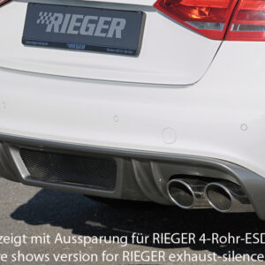 Difusor Trasero Rieger para Audi A4 (B8/B81) - Compatible con S-Line
