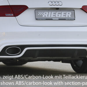 Difusor Trasero Rieger para Audi A5 (B8/B81) - Compatible con S-Line
