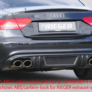Difusor Trasero Rieger para Audi A5 (B8/B81) Cabrio y Coupé
