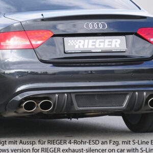 Difusor Trasero Rieger para Audi A5 (B8/B81) Cabrio y Coupé