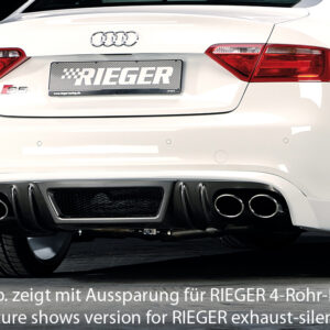 Difusor Trasero Rieger para Audi A5 S5 (B8/B81) Sportback