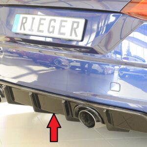 Difusor Trasero Rieger para Audi TT (8J-FV/8S)