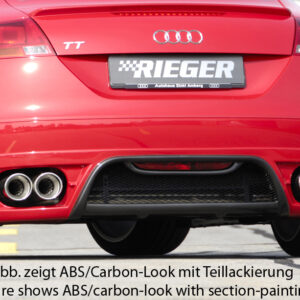 Difusor Trasero Rieger para Audi TT (8J) Coupé y Roadster