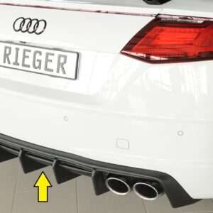 Difusor Trasero Rieger para Audi TT y TTS (8J-FV/8S)
