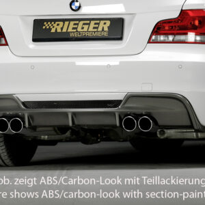 Difusor Trasero Rieger para BMW Serie 1 E82/E88
