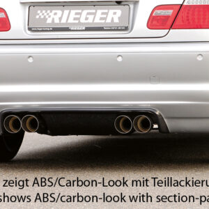 Difusor Trasero Rieger para BMW Serie 3 E46 Coupé y Cabrio