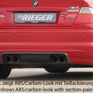 Difusor Trasero Rieger para BMW Serie 3 E46 M3 Cabrio y Coupé