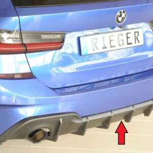 Difusor Trasero Rieger para BMW Serie 3 G20 y G21 (M-Sport)