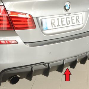 Difusor Trasero Rieger para BMW Serie 5 F10/F11 Compatible con M-Sport