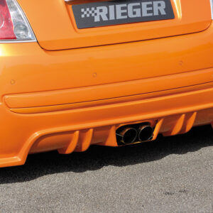 Difusor Trasero Rieger para Fiat 500 (312) - Extensión Doble Salida Central