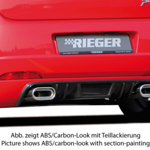 Difusor Trasero Rieger para Fiat Grande Punto (199) - Compatible con Modelos de 3 y 5 Puertas