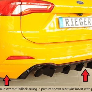 Difusor Trasero Rieger para Ford Focus 4 ST (DEH) 5-puertas