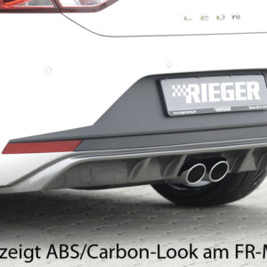 Difusor Trasero Rieger para Seat León (5F) - Compatible con 3 y 5 Puertas