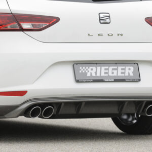 Difusor Trasero Rieger para Seat León (5F) - Compatible con Modelos de 3 y 5 Puertas